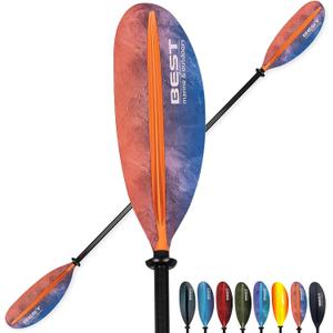 Carbon Fiber Kayak Paddle, 2-Piece, Lightweight DesignFloating Carbon Fiber Shaft with Reinforced Polypropylene Blades for Recreational and Touring Kayaks