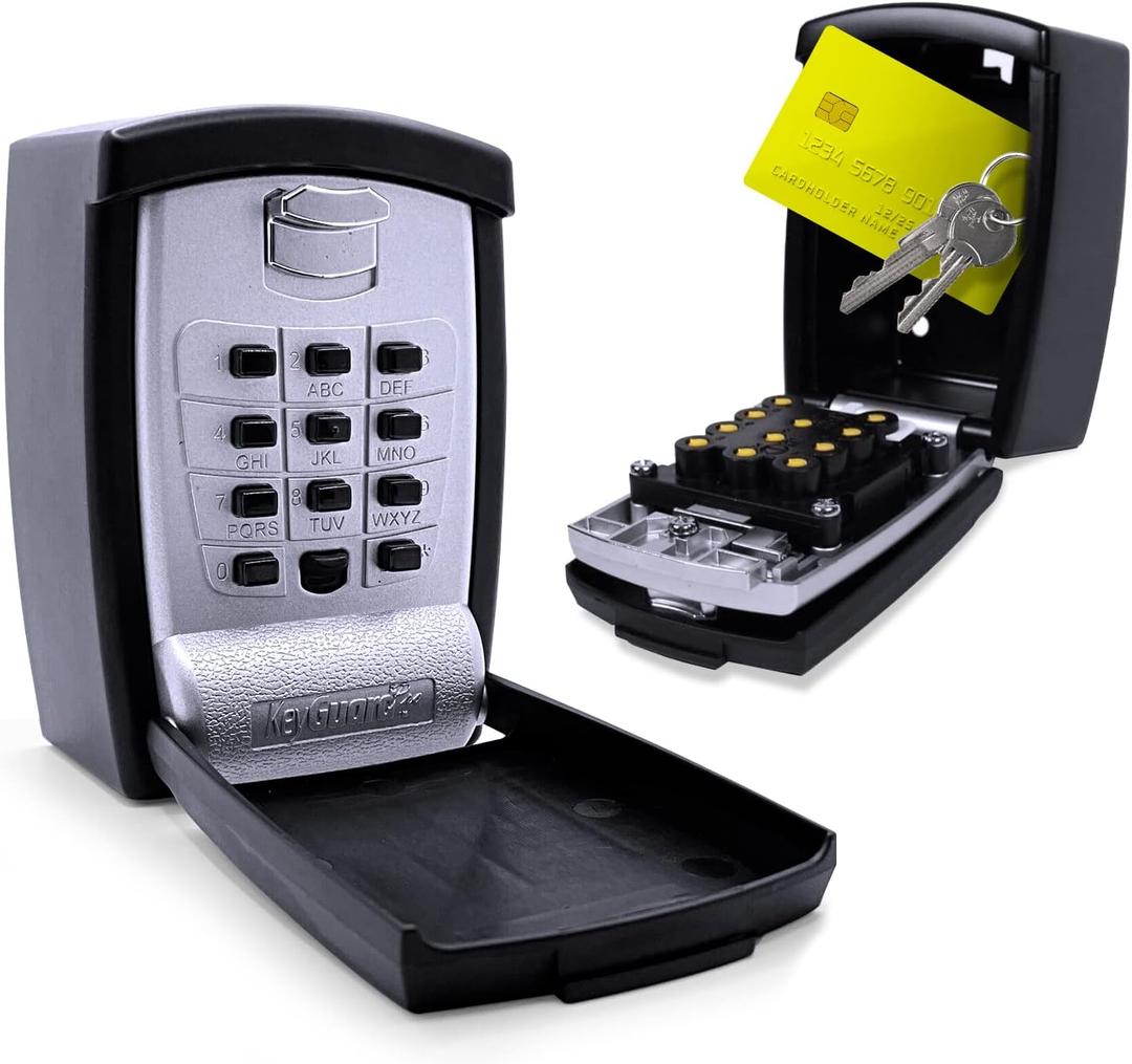 SL-590 Punch Button Lock Box - Secure Wall Mount Key Storage for Homes, Offices, and Rentals