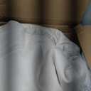 HomeRoots Faux Fur & Suede 50" x 60" Royal White Long Hair Faux Fur Throw