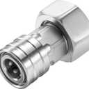 RIDGE WASHER Garden Hose to Pressure Washer Adapter, 3/ 4” GHT to 1/ 4” Stainless Steel Quick Connect, Convert Water Hoses to Power Washer Connector