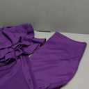 XXTAXN Women's Cocktail Bodycon Ruffle Sleeveless Formal Midi Pencil Dress (Purple, XL)