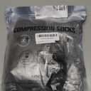 BLUEENJOY Copper Compression Socks for Women & Men (6 pairs) - Best Support for Nurses, Running, Hiking, Recovery (Large-X-Large, 08a Black/Gray)