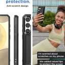 2 x AICase for Samsung Galaxy S25/S24 Case with Glass Screen Protector,Heavy Duty Drop Protection Full Body Rugged Shockproof Military Protective Tough Durable Cover for Galaxy S25/S24 6.1" 5G 2025_1