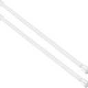 Cupboard Bars Spring Tension Rod, Adjustable 12-20 Inches, No Drilling Small Tension Shower Curtain Rod Ideal for Small Windows, Lockers, KitchenWardrobes,2PC-13TD12-20WHx2 (white)