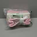 HONCESTA Pink Storage Baskets for Organizing, 3 Pack Woven Cotton Rope Storage Bins for Shelves, Small Cube Toy Box, Baby Nursery Closet Organizer, Baskets for Gifts Empty, 11.81"x7.87"x4.72", Pink