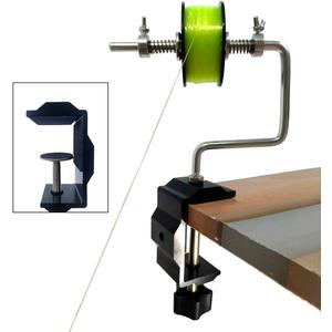 Fishing Line Spooler Silver Reel Winder Spool Tackle Winder spooling Station Winding System Ultimate Line with U Clamp