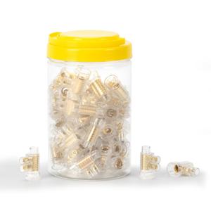 50 Brass Wire Connector Nuts, Double Screw Fixing Wire end Connector Cap, Fixing Connector, nut 14-3 AWG 36mm for Wire Connection