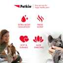 Petkin Pet Wipes for Dogs and Cats, 100 Large Wipes - Removes Dirt & Odor Like Washing Hands - Cleans Ears, Face, Butt, Eye Area - Convenient, Ideal for Home or Travel - 1 Pack of 100 Wipes