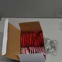 Gemscream 24 Pcs Valentine's Sequin Heart Hanging Ornaments Glitter Red Pink Valentines Tree Decorations Sparkly Hanging Decor for Xmas Valentine Wedding Holiday Party Supplies Gift