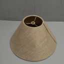 Royal Designs, Inc. Coolie Empire Hardback Lamp Shade, HB-607-12LNB, Linen Belgium, 4.5 x 12 x 7.5