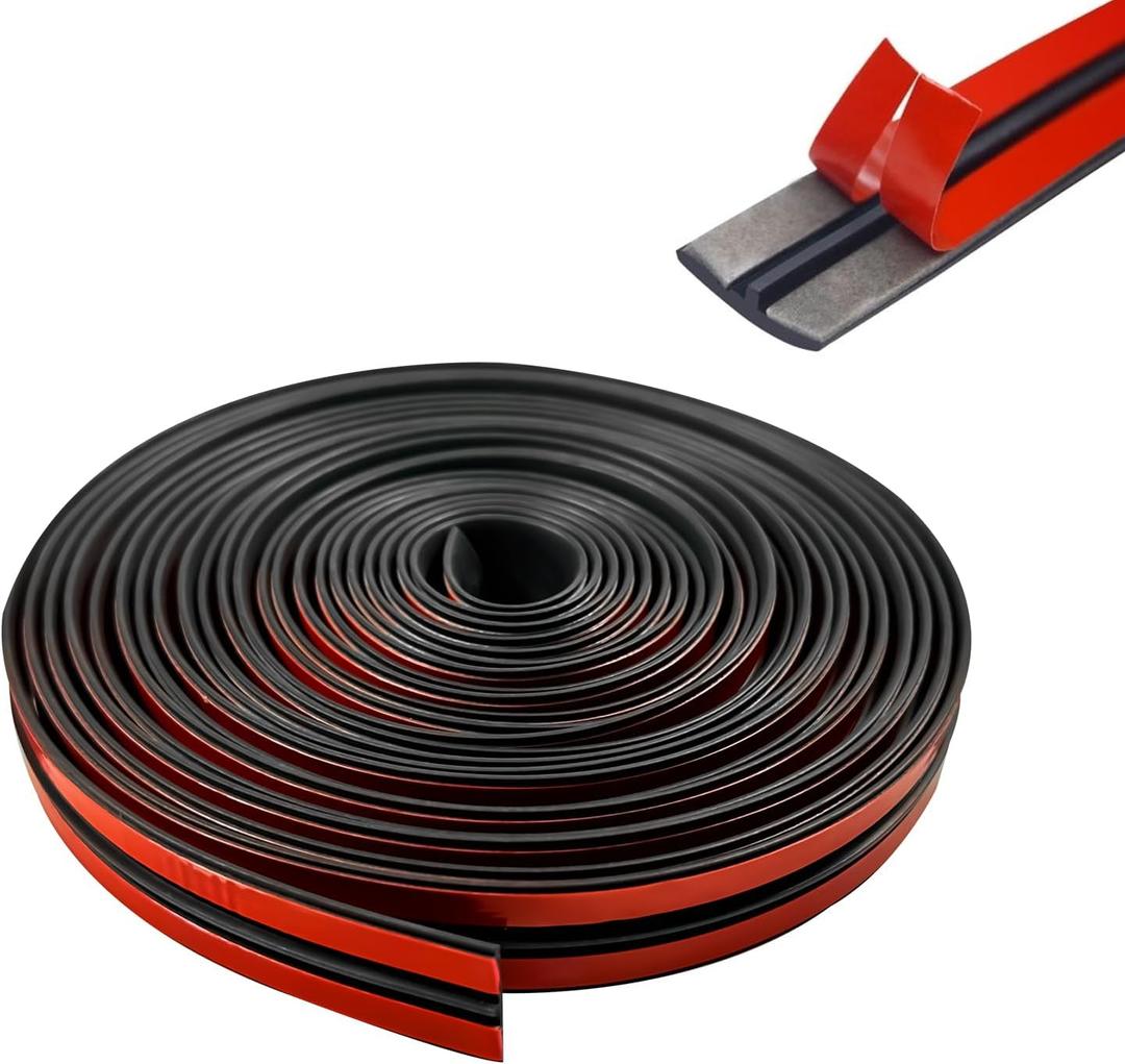 19.68 Windshield Rubber Seal Car Weather Stripping Trim T Shape Sealing Strip for Car Front Rear Windshield, MoldingTailgate Adhesive Rubber Seal Strip(19mm)