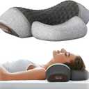 Amazon.com: 3-in-1 Heated Neck Massager Hump Pillow  Cervical Traction & Memory Foam Lifting&Lowering(Light Gray) : Home & Kitchen