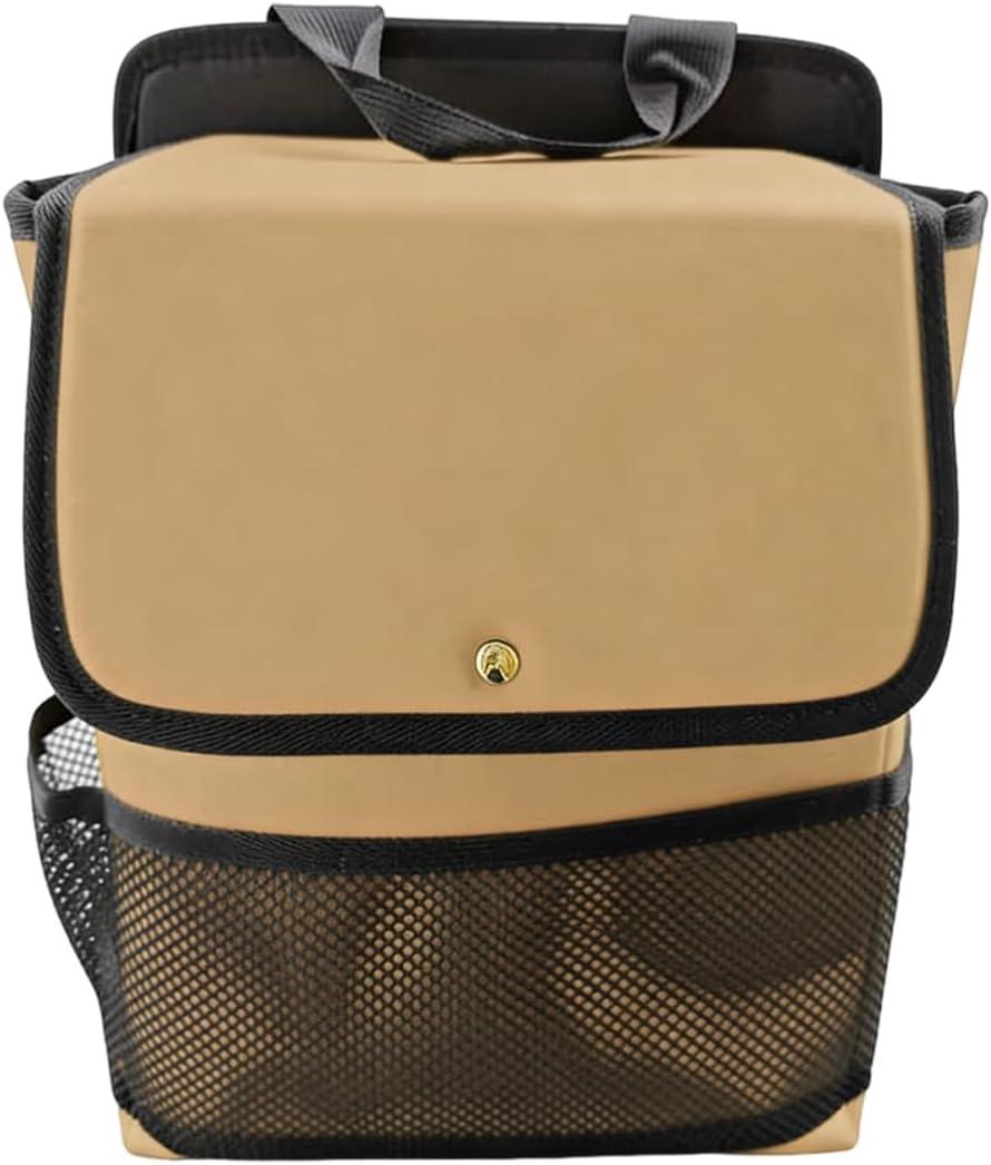 Craedli Foldable Car Backseat Organizer Shoe Storage Box Hanging Bag(Beige)