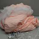 Bed Canopy with Star Lights, Double Layer Bed Canopy for Girls, Princess Canopy Bed Curtain for Twin Bed, Breathable Kids Dreamy Play Tent Room Castle Reading Nook, Machine Washable, 26''x125'' - Pink