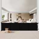 200 inch Retractable Baby Gates 42 inch Tall, Retractable Gate with Reinforced Strip Design to Prevent Crawling Through, 16 FT Outdoor Retractable Gates, Extra Wide Retractable Gate for Garage (Black)