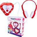 Heartbeats Electronic Stethoscope Toy with LED Display & 10X Sound Amplification, Real Working Stethoscope - STEM Medical Learning Toy Boys & Girls Age 4+, Kids Nurse Doctor Kit - Educational Toy Gift, Small