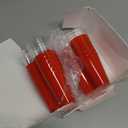 Sliner 12 Pack 5 oz Heart Shaped Dessert Cups with Lids and Spoons Plastic Dessert Container Heart Shaped Bowls Disposable Parfait Pudding Shooter for Mother's Day Wedding Party Supplies (Red)