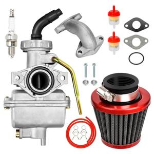 FVRITO PZ20 Carburetor Kit for Tao tao Coolster 125cc 110cc 90cc 70cc 50cc Kazuma Baja Chinese ATV Quad 4 Wheeler SunL NST Roketa Loncin Lifan XR80 CRF70 4 Stroke Go Kart Pit Dirt Bike Parts