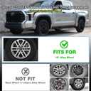 TangMiGe 4-Pack 18 inch Wheel Skins Compatible with 2022-2026 Toyota Tundra SR/SR5 Trim, 2023-2026 Toyota Sequoia SR5 Trim, Fit 18" Alloy Wheel ONLY, (Bright Black Wheel Cover)