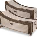 HAMLER Lounge Chair Cover, Heavy Duty Chaise Lounge Covers Outdoor Waterproof 2 Pack, Outdoor Furniture Covers for Patio Furniture Fits up to 86L x 36W x 32H Inch, Brown & Beige