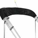 Oversize Replacement Bimini Top Canvas Storage Boot, Fit Large Bulky Bimini Tops with Large Frames or Oversize Frames, such as Pontoon Boats etc, Fit Very Large Tubing-Fit Up to 103" / 8.5' Wide Black