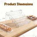 4 Tier Cookie Display Stand for Cookies Display, Suitable for Bakers & Vendors, Parties, Craft Fairs and Market Booths, Clear Acrylic Tiered Cookie Display Stand Applicable to Cupcakes, Dessert Display