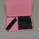 Fluffy Lash Clusters 100D+200D Thick Eyelash Clusters 12-25mm Wispy Individual Mega Volume Lashes D Curl Cluster Eyelash Extensions 280Pcs DIY Lash Extension at Home, by Yaiseiko(Plant Fiber)
