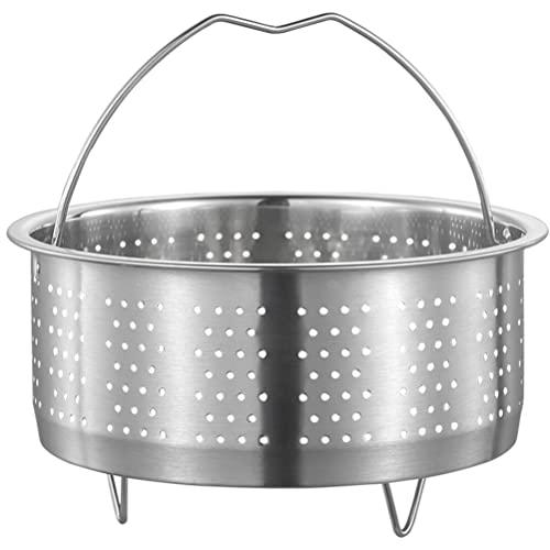 DOITOOL Stainless Steel Steamer Basket for Pot, 7.08inch/18cm Vegetable Steamer Basket Insert Steaming Rack with Handle, Vegetables Fruit Strainers and Colanders for Home Kitchen Cooking