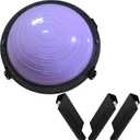 Heavy Duty Balance Trainer Ball Holder Wall mount,Half Exercise Ball Storage Bracket for Strength Fitness Ball,Yoga Stability Ball Rack Organizer for Home Gym Workouts