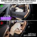 TKYZ Large Dog Car Seat,Back Seat Extender for Dogs,Waterproof Medium Dog Seat Cover for Backseat, Pet Bed for Car Hammock(Black-L)