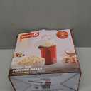 Dash Fresh Pop Popcorn Maker - Oil-Free, Air Popcorn Popper - With Measuring Cup & Recipe Guide - Perfect for Movie Nights - 16 Cups, Red