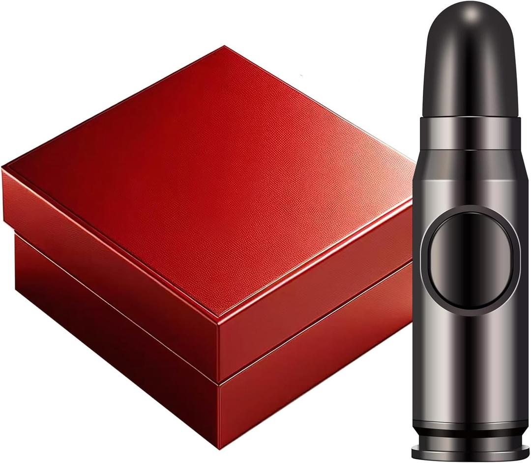 Navpeak Windproof Butane Torch Lighter - Refillable Jet Flame Lighter Bullet Shaped for Candles, Outdoor, Desserts, and Baking, BBQ & Emergency Survival Gear (Butane Not Included) (Black)