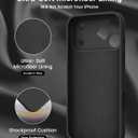 OTOFLY Magnetic for iPhone 17 Pro Max Case,Compatible with Magsafe,Classic Liquid Silicone Mobile Phone Case,Integrated Camera Control Button,Anti-Scratch Microfiber Lining, Black