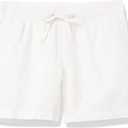 Amazon Essentials Women's 5" Inseam Drawstring Linen Blend Shorts (Available in Plus Size) (4X, White)