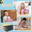 Fainne 200 Pack A5 Composition Notebooks Bulk College Ruled Composition Books Wide Ruled Write Notebooks Marble Covers Write Book for School Classroom Office Supplies(10 Color)