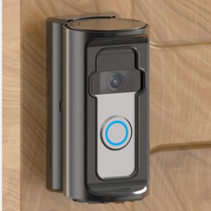 Anti-Theft Video Doorbell MountAdjustable 360 Degree Doorbell Angle No-Drill Mount Compatible with Ring Battery Doorbell /Plus/Pro Video Doorbell Upgrade Corner Kit for Houses,Apartments