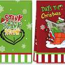 Christmas Grinch Kitchen Towels, Grinch Bathroom Hand Towels, Grinch Christmas Decorations, Grinch Kitchen Towels, Grinch Bathroom Decor, Housewarming Gift, Host Hostess Gift