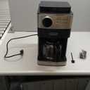 Programmable Drip Coffee Maker with Burr Grinder,12 Cups,Black/Stainless Steel with Water Filter