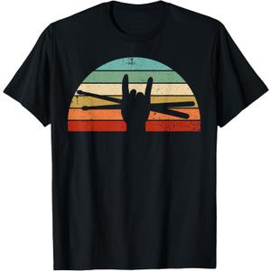 Funny Drummer Art For Men Women Kids Drumming Lover Drummer T-Shirt, M