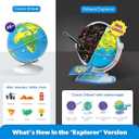 PlayShifu Interactive Globe for Kids Orboot Earth Explorer: Tech Powered Interactive Globe for Kids | Smart Gift for Ages 4+ | 400+ Wonders, 1000+ Facts | Constellation Mode & Fun Games | Magic Stylus | Educational STEM Toys for the future scientists