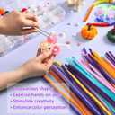 POIKSHARK 1500 PCS 30 Colors Quality Pipe Cleaners Bulk, Thick Pipe Cleaners Craft for DIY Craft Projects, Multicolored Limpia Pipas for Art Supplies & Materials, Rainbow Chenille Stems(12inch*6mm)