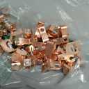 Landhoow 40 Pack Lay in Connector Pool Bonding Lug Copper Conductor Lay in Connector Copper Lay in Lugs AWG for Grounding Swimming Pool and Conduits, 4-14 Wire Range