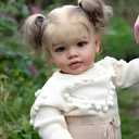 Angelbaby Big Size Realistic Reborn Toddler Girl Dolls 26 Inch Soft Silicone Baby Doll Real Life Beautiful Princess Girl with Blonde Hair Blue Eyes Real Looking Collectible Art Doll for Kids