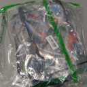 Toy Storage Bags with Zipper,Organizer Bags for Toy with Dinosaur Pattern PVC Waterproof Toy Bags with Handle, for Toys Building Blocks Puzzle (4 Packs)