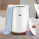 VIVOHOME 20L Towel Warmer for Bathroom, Large Towel Heater Bucket with Keep Warm Feature, 4 Timer and 3 Temperature Settings, Suitable for Oversized Towels, Blankets, Bathrobes