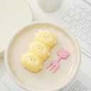 Handmade Cute Lamb Taba Squishy Toys Ultra Soft Squishy Fidget Toys Squeeze Toys for Kids & Adults (Yellow+White)