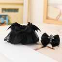 4 Piece Dress Set for Monster Dolls 2025 Halloween Gothic Costume Rock n Roll Style Black Lace (No Doll) (Black Shoe Set)