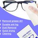 2 x Lens Wipes 220pcs, Individually Wrapped Pre-Moistened Wipes for Eyeglasses, Phone Screens, Cameras - Streak-Free & Gentle