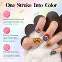 12 Color 3D Nail Art Pens Set