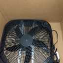 Amazon Basics 3-Speed Box Fan for Bedroom, Portable with Carry Handle, Powerful Airflow, 5 Blades, Lightweight Design, 67 Watts, 20-Inch, Black, 6.8"D x 20.86"W x 21.33"H